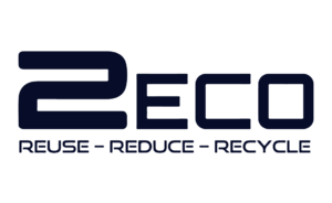 2ECO BV Logo Rechthoek - Blauw